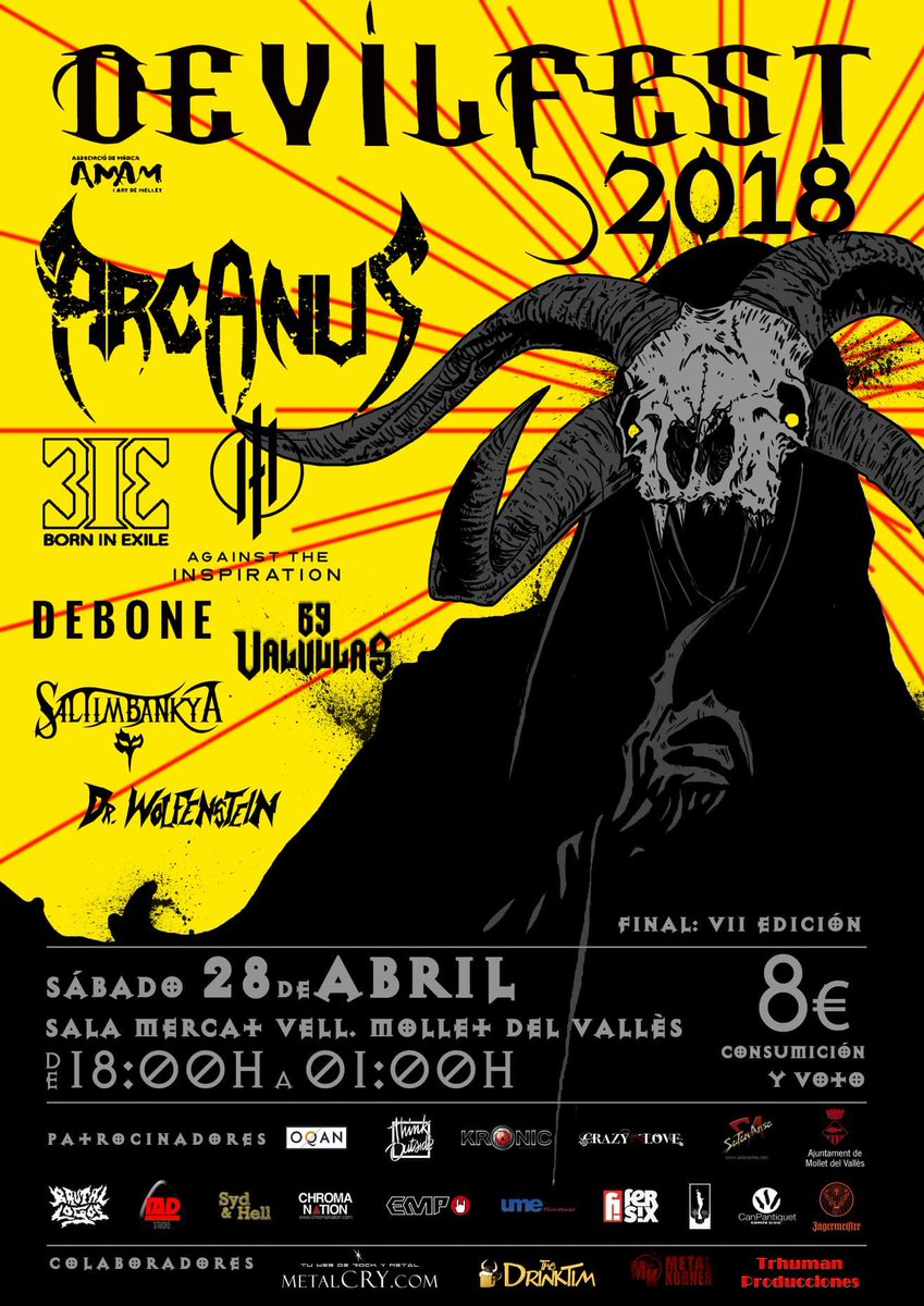 deboneband's tweet photo. ¡Este sábado sobre las 19:00 tocamos en el #Devilfest!
#debone #deboneband https://t.co/dGGOSjx786