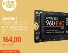 mydealz's tweet photo. [cyberport] Samsung 960 EVO NVMe M.2 500GB SSD (3D-NAND TLC, MZ-V6E500BW) https://t.co/JyJNl7e6hN https://t.co/8btS6vlKAD