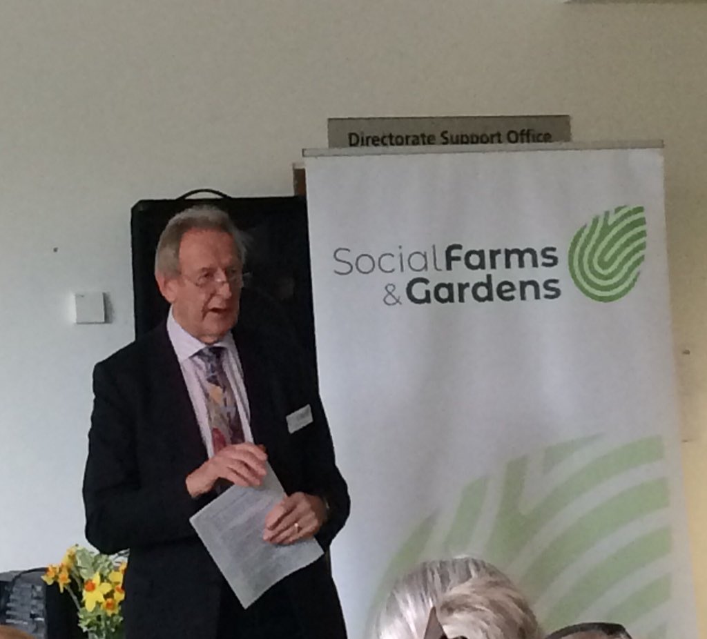 ‘It’s crucial that we have a political influence.’ Lord Curry launches the wonderful merging of @FCFCG &amp; @CarefarmingUK into the much needed Social Farms &amp; Gardens #historyinthemaking #greencare