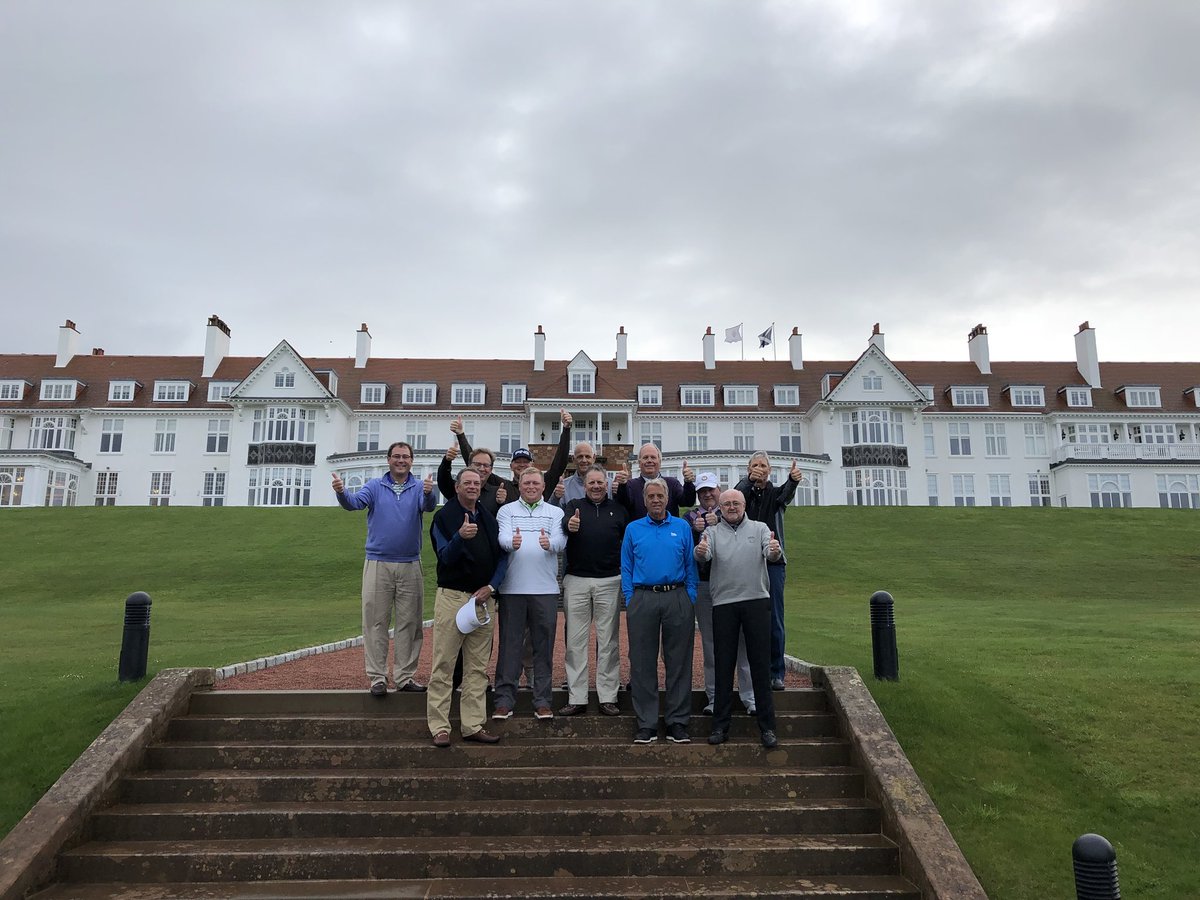 JimmyEllis's tweet photo. Thank you Mr. President @realDonaldTrump for a great property at Turnberry. Fantastic experience, thank you from 12 Tennessee supporters. https://t.co/zQaGJzi0Ok