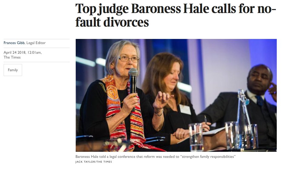 ResFamilyLaw's tweet photo. Great coverage of Lady Hale’s keynote speech at #ResConf18 in today’s Telegraph and Times.
https://t.co/H6tKdCtgPO
https://t.co/dtgmdqzsQ6 (£)
...and yes, for the avoidance of doubt, it was given at our conference ;-) https://t.co/v77XECXnKv