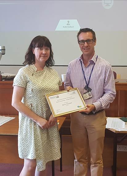 NicolasRagot2's tweet image. #ADAPTproject. An adapt member in the spotlight: Karen Saunders has received the 2018 research &amp;amp; innovation award, category supporting others - runner up. Congratulations! @Channel_Manche, @EKHUFT