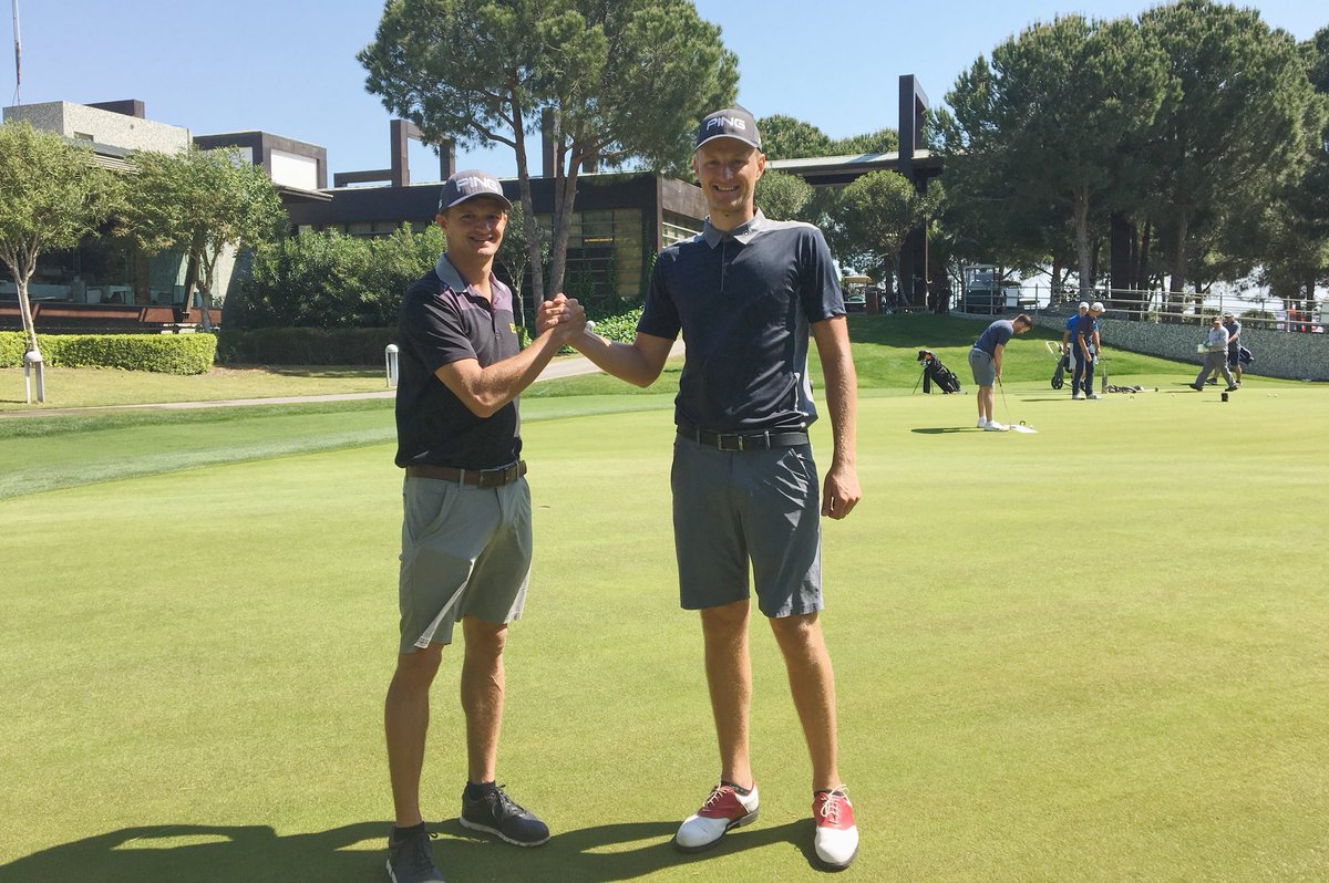 History makers 🤝

<a href="/AdrianMeronk/">Adrian Meronk</a> and Mateusz Gradecki will become the first pair of Polish players to compete in a Challenge Tour event outside of their home country this week 

#TAChallenge