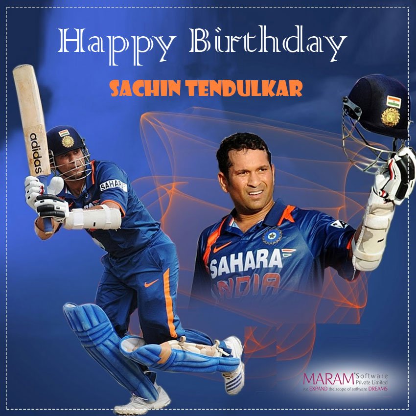 Happy Birthday Sachin Tendulkar The man who made watching cricket a joy for every Indian. 