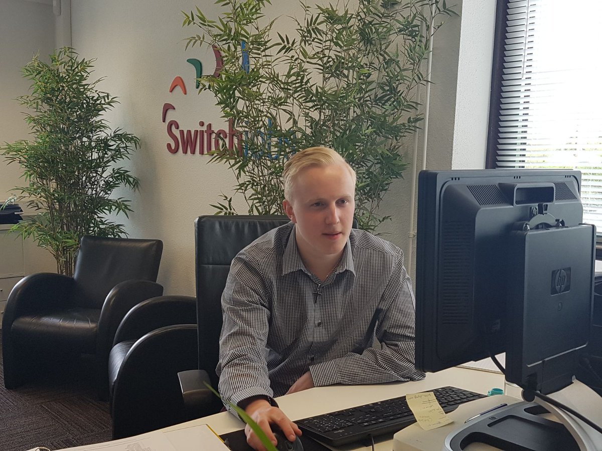 SwitchieSwitch's tweet photo. Vanaf deze week mogen wij weer iemand aan ons team toevoegen: welkom Jim! #team #nieuw #collega #stagiair #Switchjobs #vacature #Leiden #Nederland https://t.co/NY9HyoLjZe