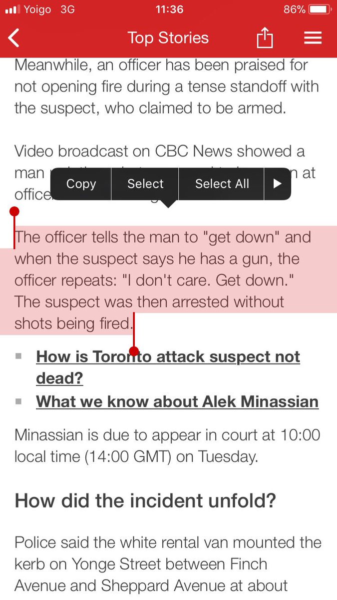 Canadian police eh, I wonder what would have happened in the US...