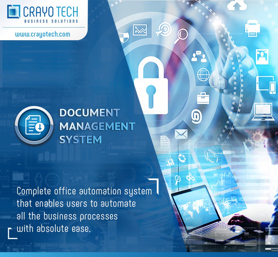 crayo_tech's tweet photo. For #ERPSolutions - sales@crayotech.com Or call- +973 3812 6828

#CloudERPSolutions #ERP #CloudStorage #DMS #Documentmanagement #cloudsecurity #CloudERP #DocumentManagementSystem #AutomationSystem #PaperManagement #document #paperless #clouddocumentmanagement #business #Bahrain https://t.co/lJFcvhOBmK