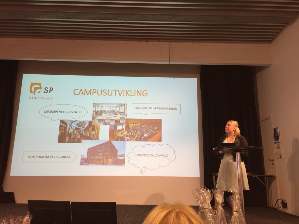 #SPleder hadde tydelig beskjed til #byutviklingskonferansen om #studenter i byen og #campusutvikling #ntnu #gjøvik
