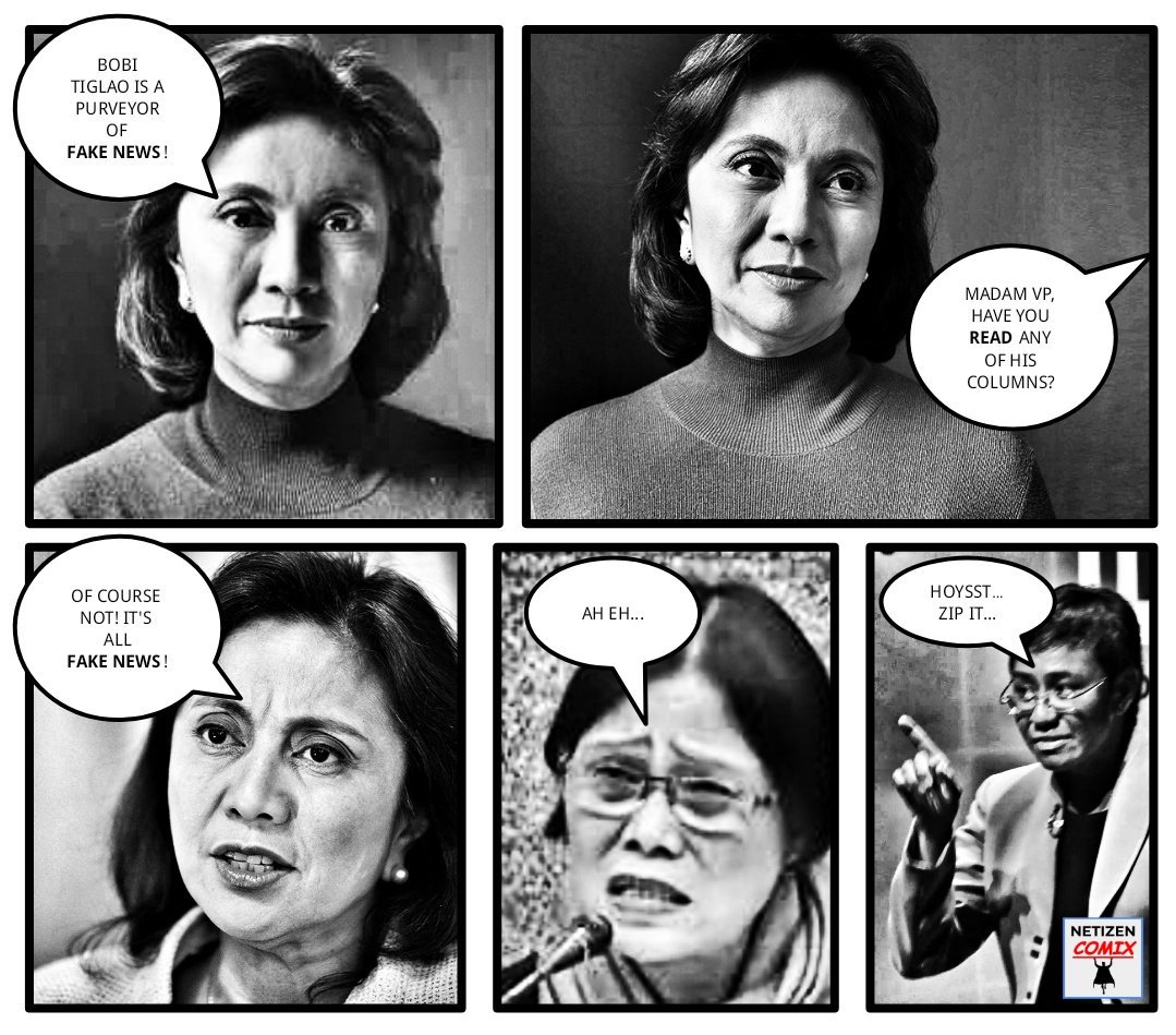 NetizenComix's tweet photo. Aborted "fact check" on @LeniRobredo's "fake news" allegations against @BobiTiglao... 
https://t.co/G7qnkY7F4N https://t.co/jqUPEWAbw5