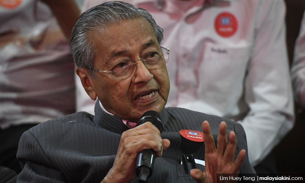 Dr M umum cuti 10, 11 Mei jika HARAPAN menang malaysiakini.com/news/421393