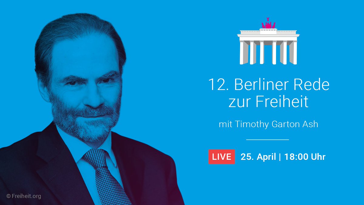FNFreiheit's tweet photo. Die 12. Berliner Rede zur #Freiheit mit @fromTGA. 📣 📅
Morgen LIVE bei uns auf FB. Jetzt vormerken: https://t.co/EPPSeg8A7X #RZF18 https://t.co/ZNWzrbvlbA