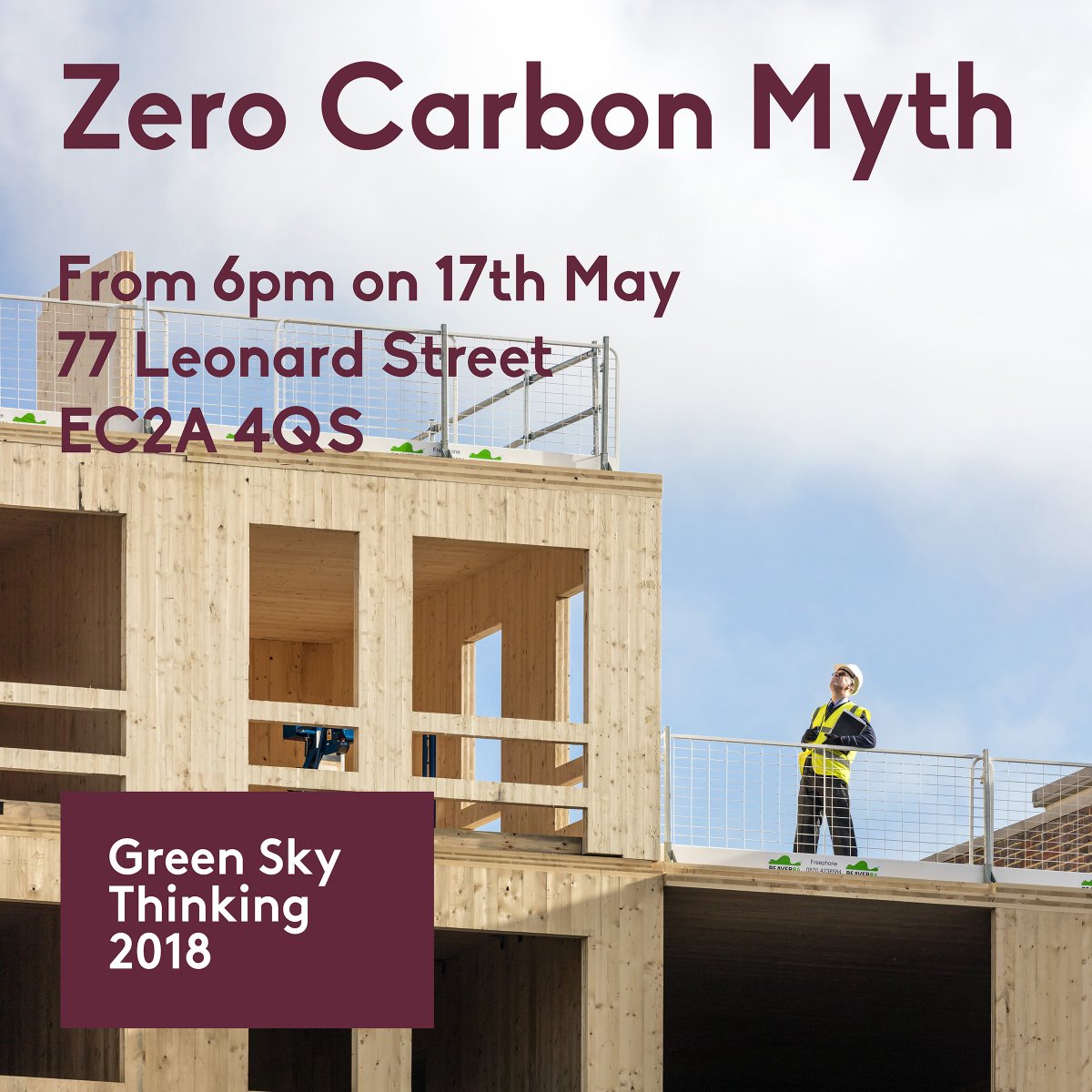 WaughThistleton's tweet photo. We are hosting “The Zero Carbon Myth” as part of @OpenCityorg week, on 17th May, doors open at 6pm. There will be an excellent & varied panel of experts, for more information & tickets: https://t.co/GgvdKnqbwk #greenskythinking @Simonsturgis @ramboll_uk @UKGBC #changebuilding https://t.co/vzXvhAWTM6