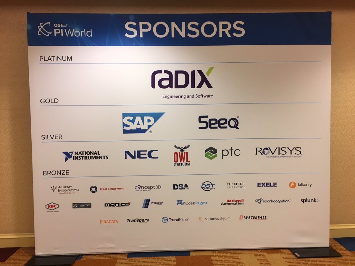 FRuland13's tweet photo. .@SAPIndustries and @SAPLeonardo are happy to be back at #PIWorld 2018 with our partner @OSIsoft. Please make sure to visit the #SAP team at booth 31 to talk #digital #transformation and #IIoT in #utilities, #oilandgas, #millandmining and #chemicals! https://t.co/htF3twmL5T