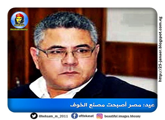 جمال عيد  : مصر اصبحت مصنع الخوف