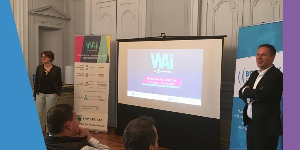 Khikoantivol's tweet photo. Merci pour la présentation programme d'accélération #WAIBoost #Saison4 à #Bordeaux pour faire co-innover #Startups et #ETI @Bdx_E @mabanque_bnpp @InnovMakers @WAI_BNPP #iot #go4iot @lavaurpascal https://t.co/mS1P0SYlof