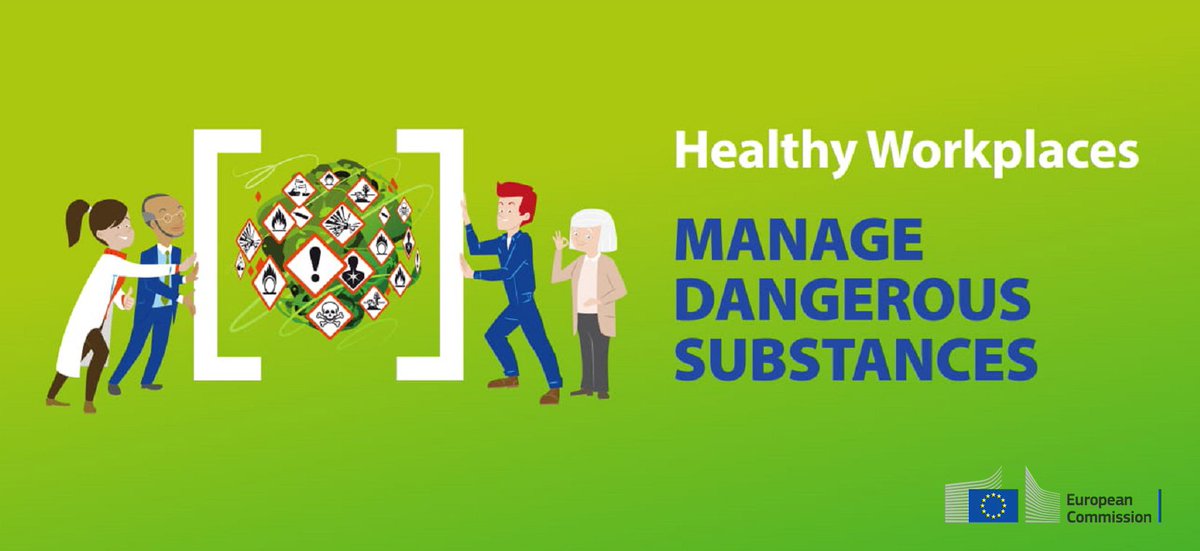 EU_Commission's tweet photo. Contrary to widespread belief, the use of dangerous substances is not decreasing in the EU.
We are raising awareness so employers, managers and workers get the right information for a healthy workplace → https://t.co/A86TCcdg6d #EUhealthyworkplaces #SocialRights https://t.co/dUln56e2IC