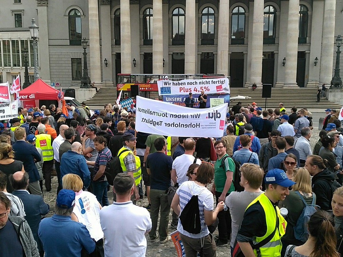 leomaschke's tweet photo. #zeitungsstreik #münchen @DJVde @djuverdi https://t.co/1kZekPeOu8