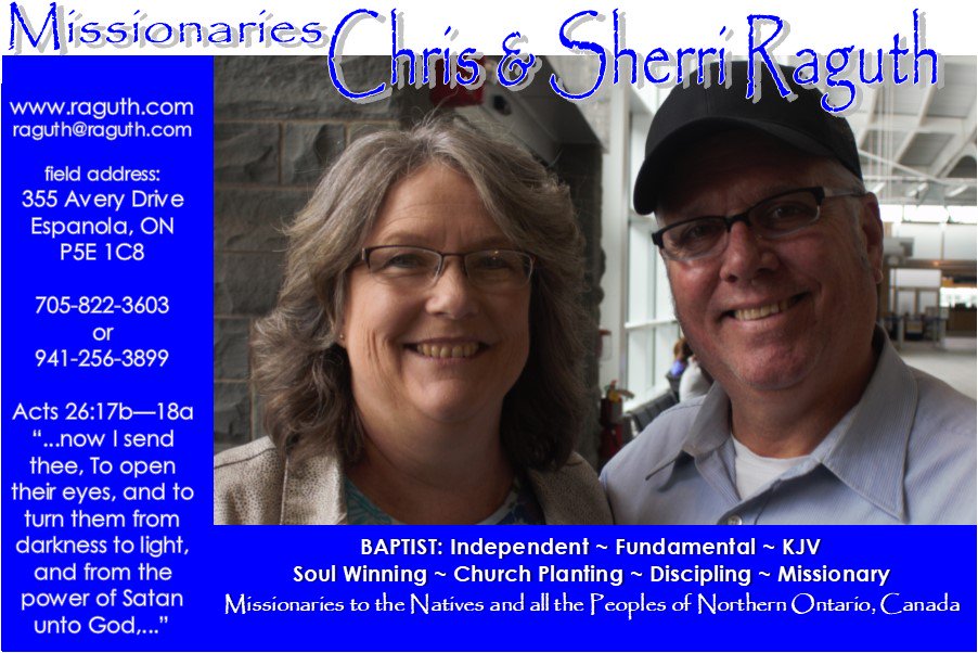 SRaguth's tweet photo. Chris &amp; Sherri Raguth, Missionaries to Northern Ontario 2018 January to April Prayer Letter - https://t.co/XZRQorlV0I https://t.co/QHldo9pgKz