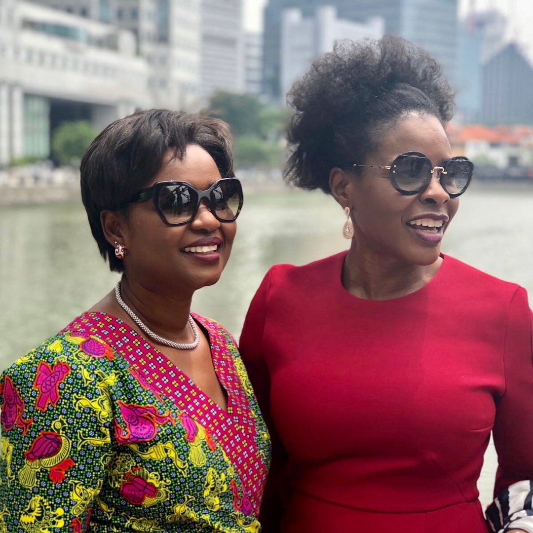 jumokeadenowo's tweet photo. With an amazing force of nature @ouli.sarr , Deputy Regional Director UN Women serving together on the Jury of the Cartier Women’s’ Initiative Awards Singapore . https://t.co/qu6PXpkSXW