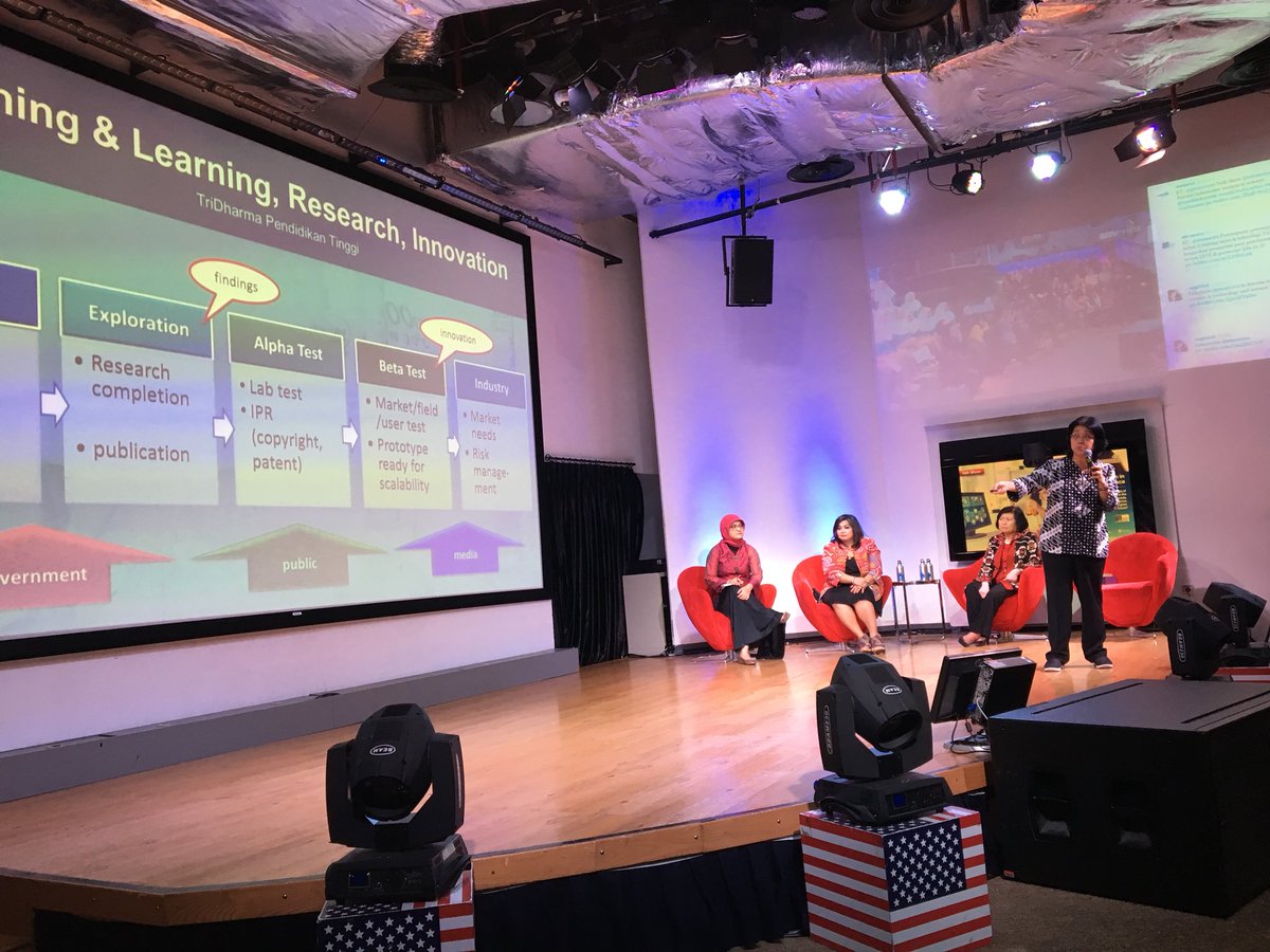 jalueleven's tweet image. A great Kartini event by discussing Indonesia’s women in technology and science today #penelitianshera @america #usaidindonesia #kemristekdikti
