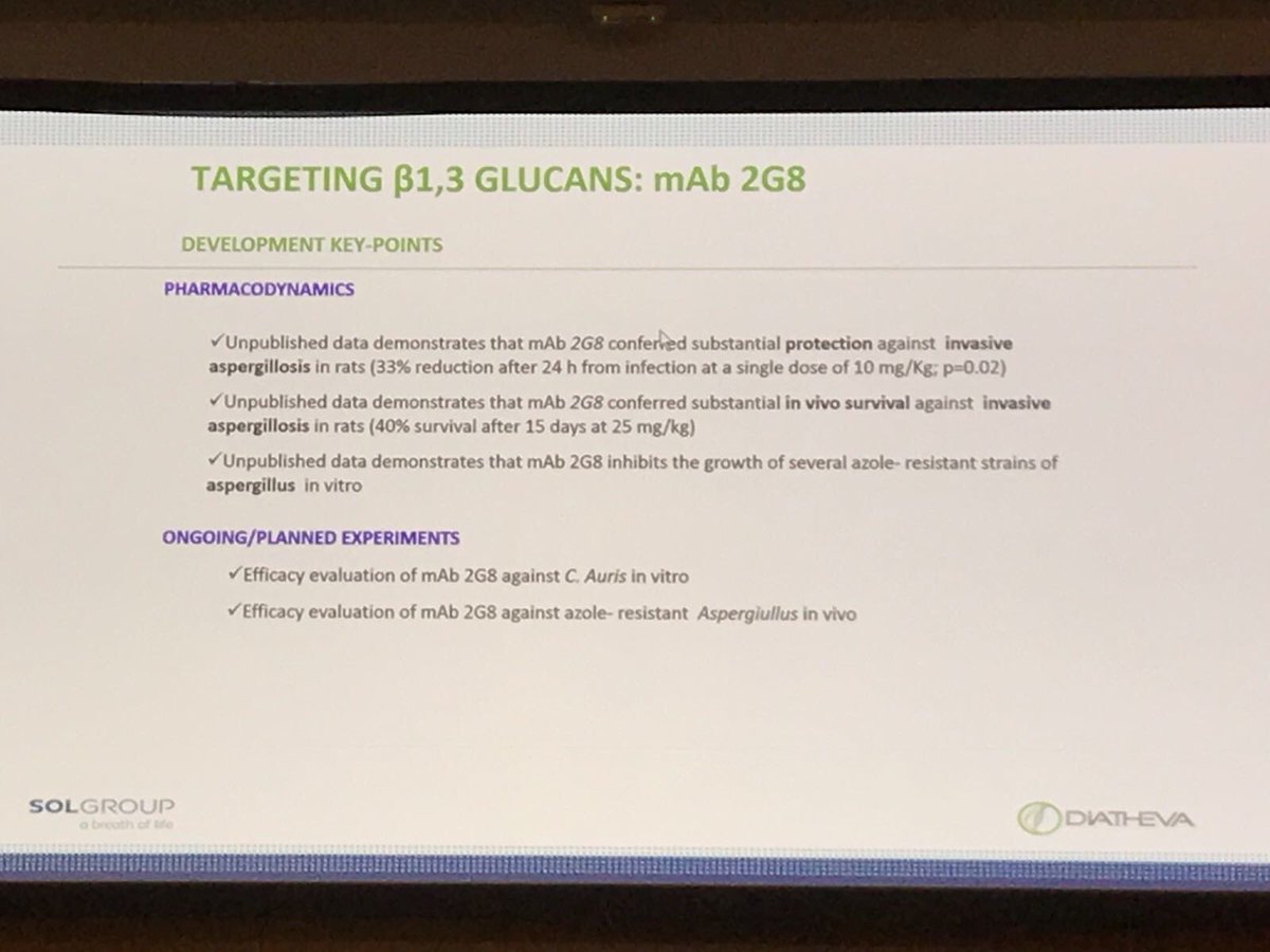 DIATHEVA's tweet photo. News from fungal infections at #ECCMDI2018 https://t.co/0TsuWq88az