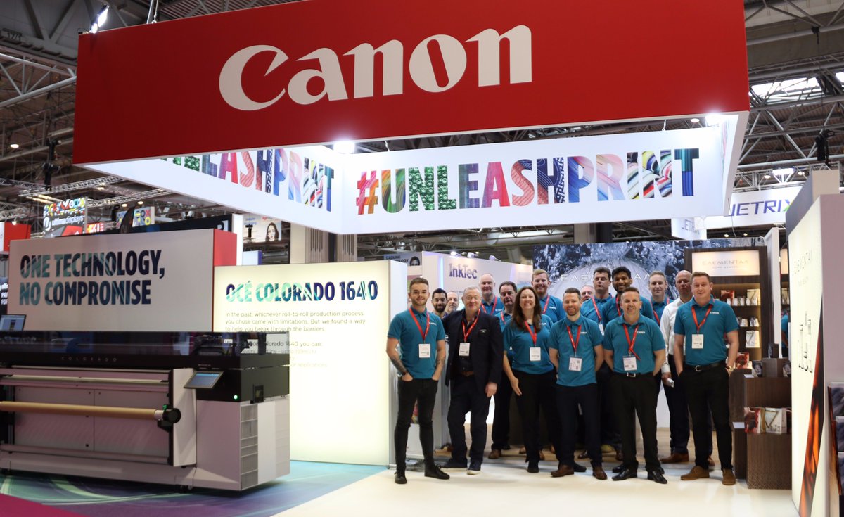 CanonProPrintUK's tweet photo. Canon’s stand @Signanddigital offers a journey through the eyes of a consumer as they experience applications of #print at home, outdoor and in-store. Visit us this week at NEC Birmingham: https://t.co/Pnx9ZqSl8B #SDUK https://t.co/pzsCopXK5H