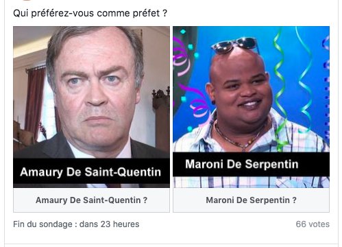 linfaux974's tweet photo. @a_forestier @antennereunion je compte sur vous pour diffuser les résultats de mon sondage facebook aux infos ce soir. #Team974 #FAKIR https://t.co/J82EpNfEuc