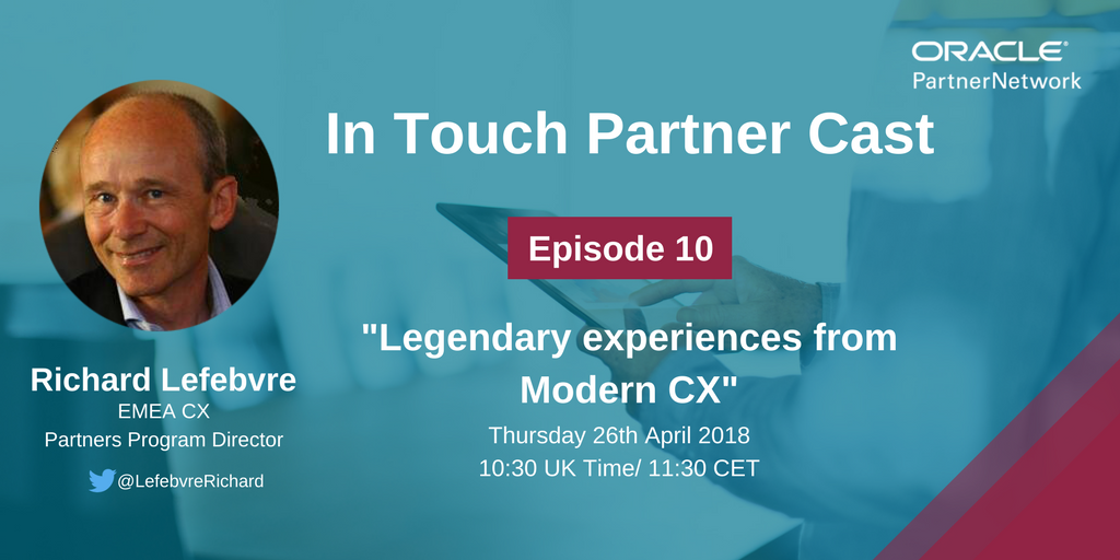 fjtorres's tweet image. Don't forget to REGISTER! TWO DAYS and counting!!  #OracleInTouch @LefevbreRichard #ModernCX #26April @oracleemeaps @oraclepartners @fjtorres #OracleInTouch #smarterCX #sparCX #EMEAps bit.ly/2HKMwpK