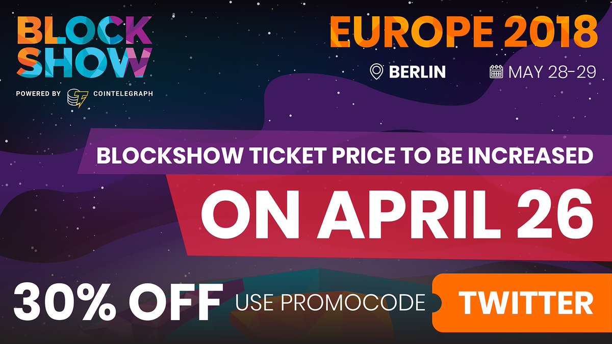 BlockShow by Cointelegraph 🌐 tweet media