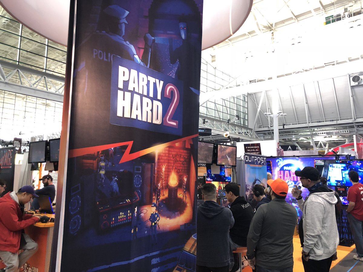 We're launching Party Hard 2 Alpha 4 today, and I have a weird story from #PAXEast2018 

The main issue we saw with the game was lack of emergent gameplay. It'd look great, there are explosions, but it was missing that magical experimentation feel of the original.