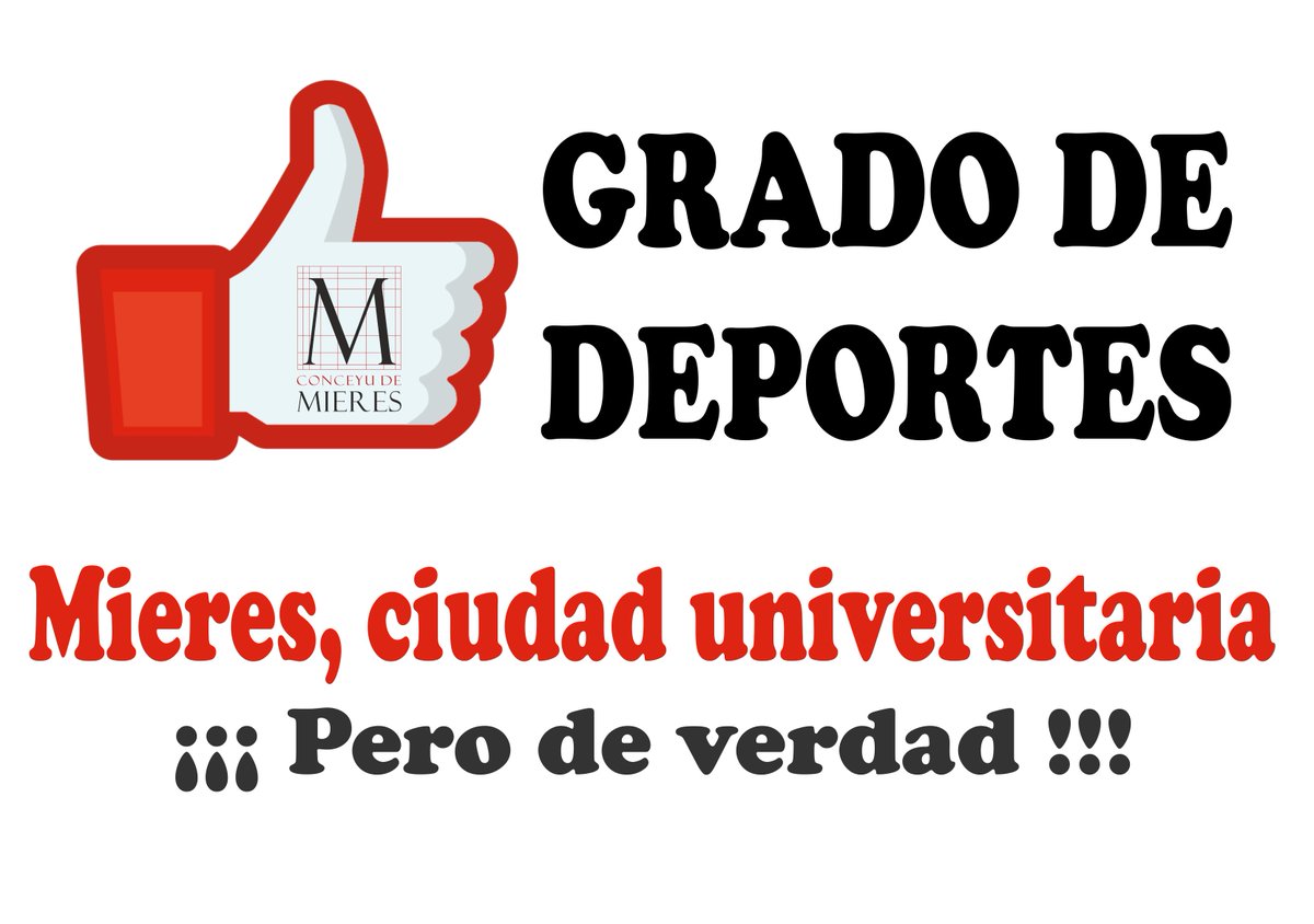 #GradoDeportesMieres Súmate a nuestra campaña con este hastag