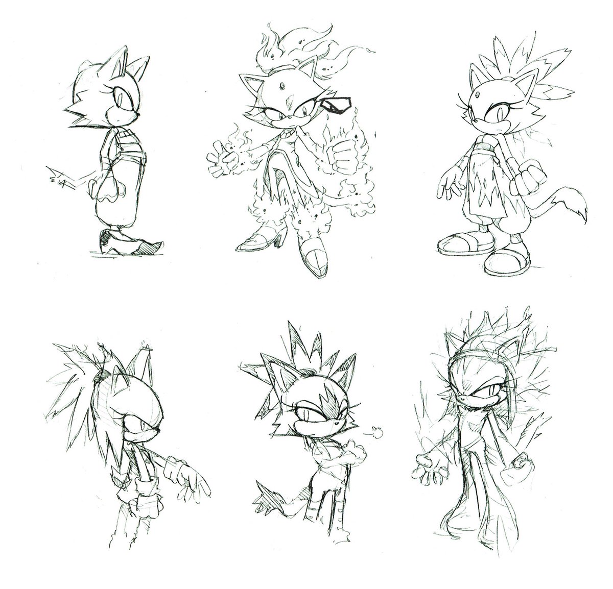 Early concept art for Blaze.