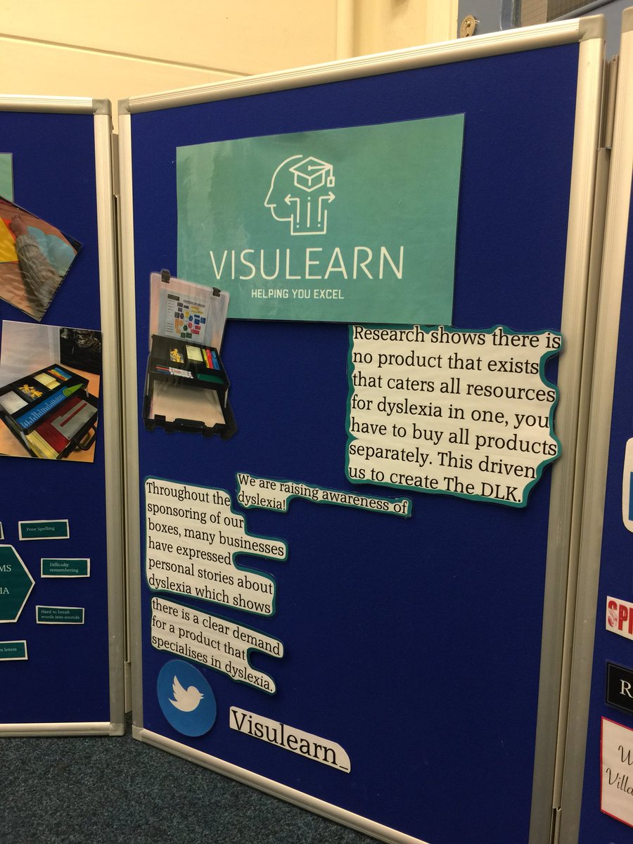 Visulearn_'s tweet photo. Our display board ready for tomorrow’s Young Enterprise regional finals !! 🙌🏽🙌🏽 https://t.co/RcsBCtmv99