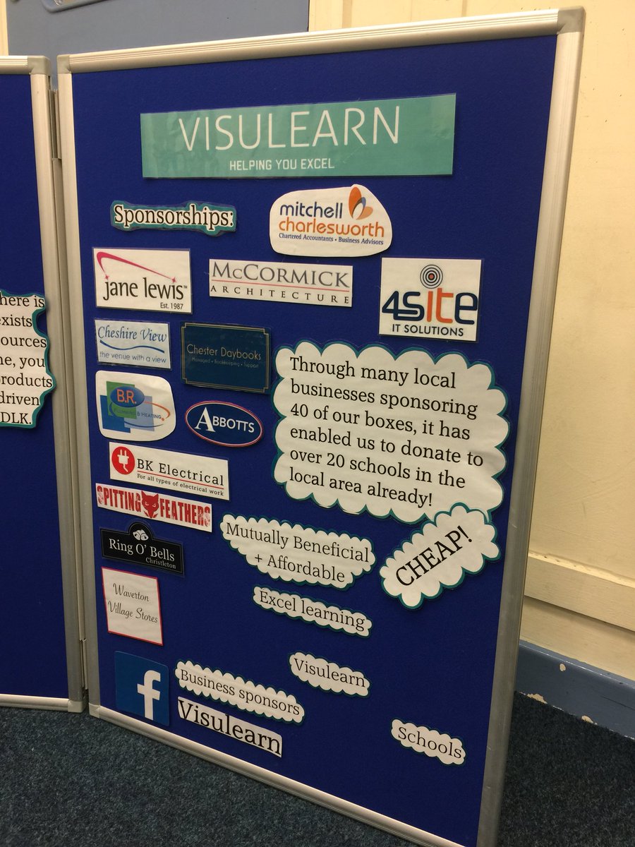 Visulearn_'s tweet photo. Our display board ready for tomorrow’s Young Enterprise regional finals !! 🙌🏽🙌🏽 https://t.co/RcsBCtmv99