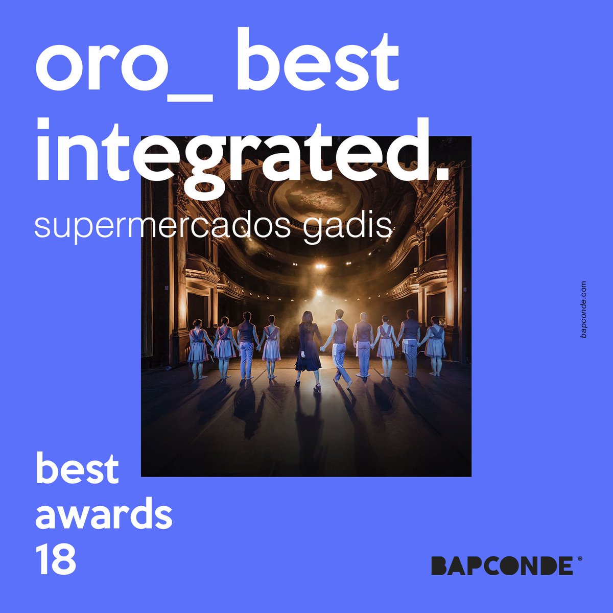 BAP_Conde's tweet photo. Nuestra felicidad no para de crecer porque también hemos ganado un ORO 🥇 en los @BestAwardsMkt para Global Muiñeira, campaña para @gadis , en la modalidad Best Integrated 🙆♀️🙋♂️🙆♀️ #BestAwards2018 #BestIntegrated #BapConde #Eficacia
https://t.co/HRe5NjGhHL https://t.co/K1lh761v1D