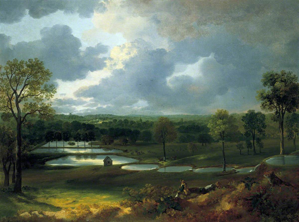 Thomas Gainsborough (1727-1788) created this beautiful painting of Holywells Park in 1748-1750. It's his only known landscape of Ipswich and depicts the park's man-made reservoirs. The park is still a stunning part of our town, extending over 69 acres. #cityMW #MuseumWeek