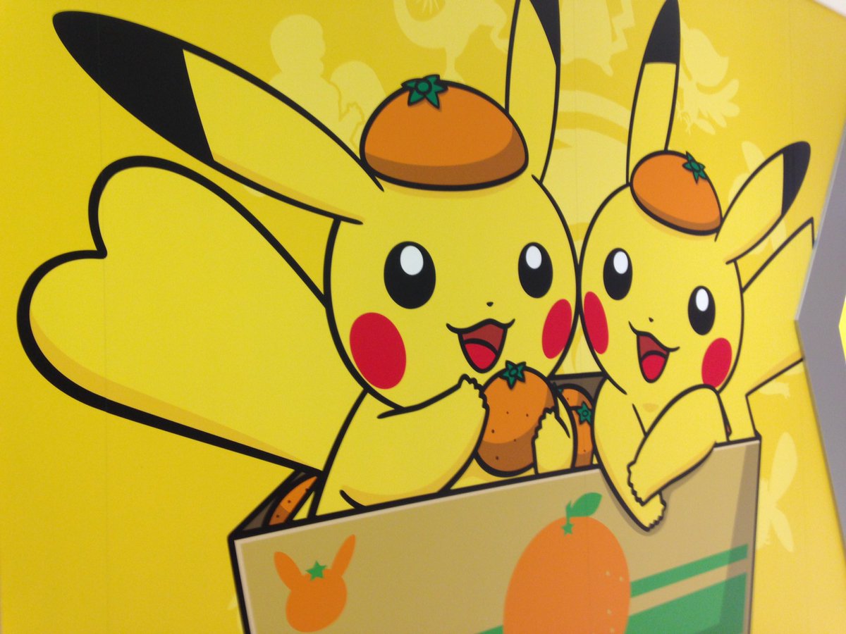 ポケモンストア エミフルMASAKI限定 ペアピカチュウとえひめみかん