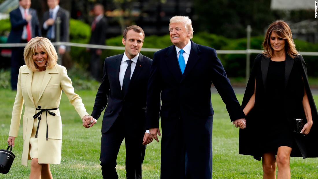 CNN's tweet photo. Macron hopes Trump relationship can help make France great again | Analysis by @stcollinson https://t.co/tZYtUiTzWI https://t.co/rCaesEbrC8