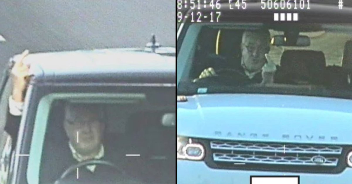 ladbible's tweet photo. Man jailed after giving speed camera the middle finger from Range Rover. https://t.co/XsbnSkk7ug https://t.co/oFxBGOApbJ