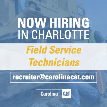 Love big machines?  Are you a skilled Technician?  Apply to join the #CarolinaCat team today!  Click here to get started today:  ow.ly/uDYH30jDSyq  #WeBuildNC #Jobs