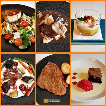 RestEspana's tweet photo. ¿Has visto nuestro menú diario en el Gastrobar?😋 
Salteado de verduras con crema de patata y salteado de ibérico, Carrilleras de ibérico con arroz cremoso de queso de O Cebreiro, Cachopo de buey gallego con queso San Simón, Mousse de arroz con leche y limón... no seguimos...😁 https://t.co/zAYrK1w4FY
