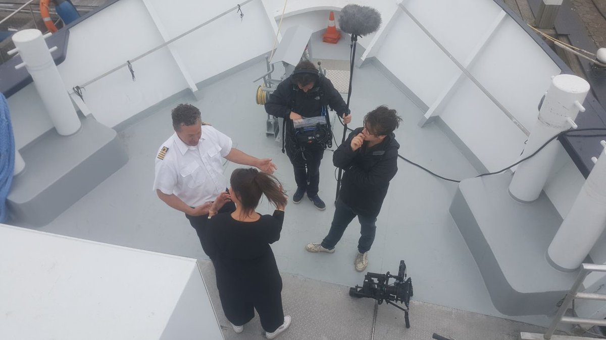 Vanmorgen zijn er filmopnames gemaakt op de Zuiderzee voor een filmpje over Nederland Waterland voor de fiets campagne in Vlaanderen.  #Urk #NederlandWaterland #Zuiderzee