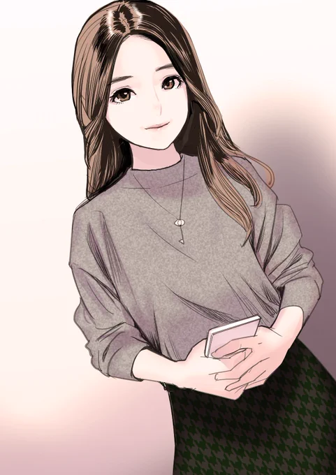 こんばんわー!

ここ数日、筆のノリがいまいちなのでワンドロで勘を取り戻そうと。
こんな子が職場にいるといいですねー♪ 