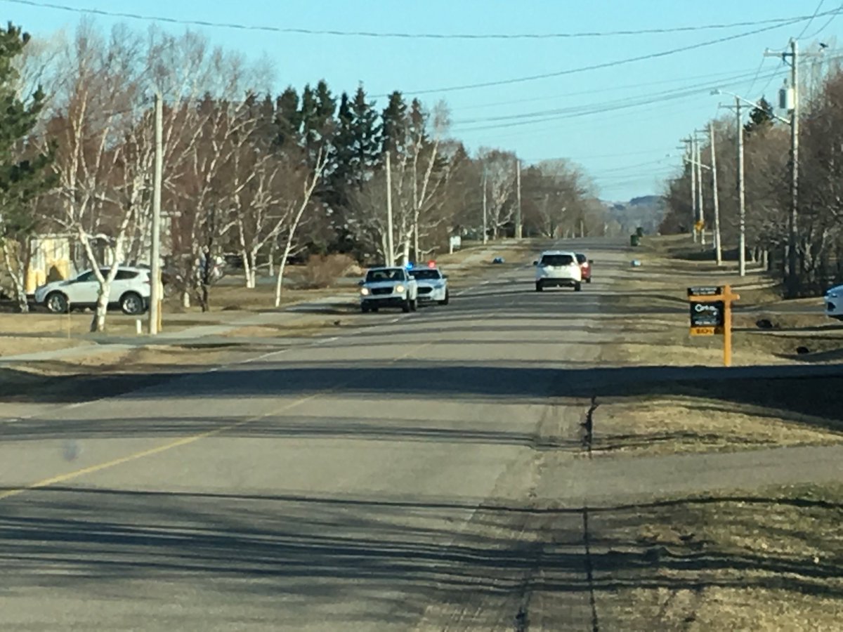 DavidDunphy's tweet photo. @StratfordPEI @RCMPPEITraffic on the job in #Stratford this morning. #MasonRd #TrafficSafety #SlowDown #DriveSafely #KidsAndBuses #BeSafe https://t.co/FFW2o1vzOb