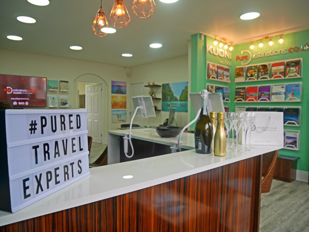 PureDestination's tweet image. Happy 1st Birthday 💕🍾🎉✈️

A year ago today we opened up our brand new Pure Destinations store in the Mere Green area of #SuttonColdfield, Birmingham. The luxury travel store is the brand’s second store location including the Edgbaston store as a Kuoni Partner Store.