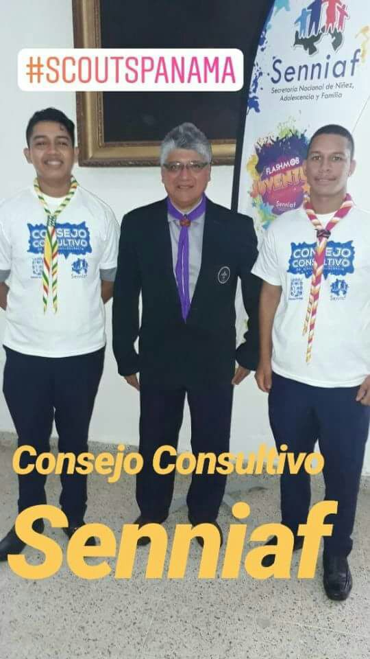 ScoutsPanama's tweet photo. Felicitamos a Silvio López, grupo Scout #3 y Cristian Torres del grupo 26, por aportar sus ideas en este Consejo Consultivo organizado por @Senniaf #TrazandoRumbo https://t.co/kWnBSqUuhV