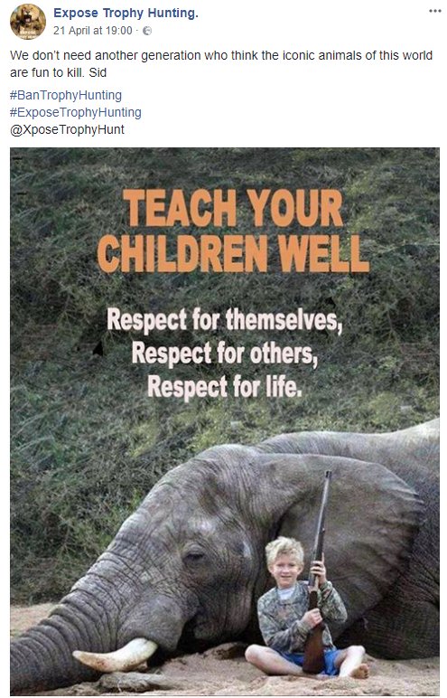 Freja_Petersen's tweet image. We don’t need another generation who think the iconic animals of this world are fun to kill. Sid 

#BanTrophyHunting 
#ExposeTrophyHunting 
@XposeTrophyHunt

facebook.com/10603745040388…