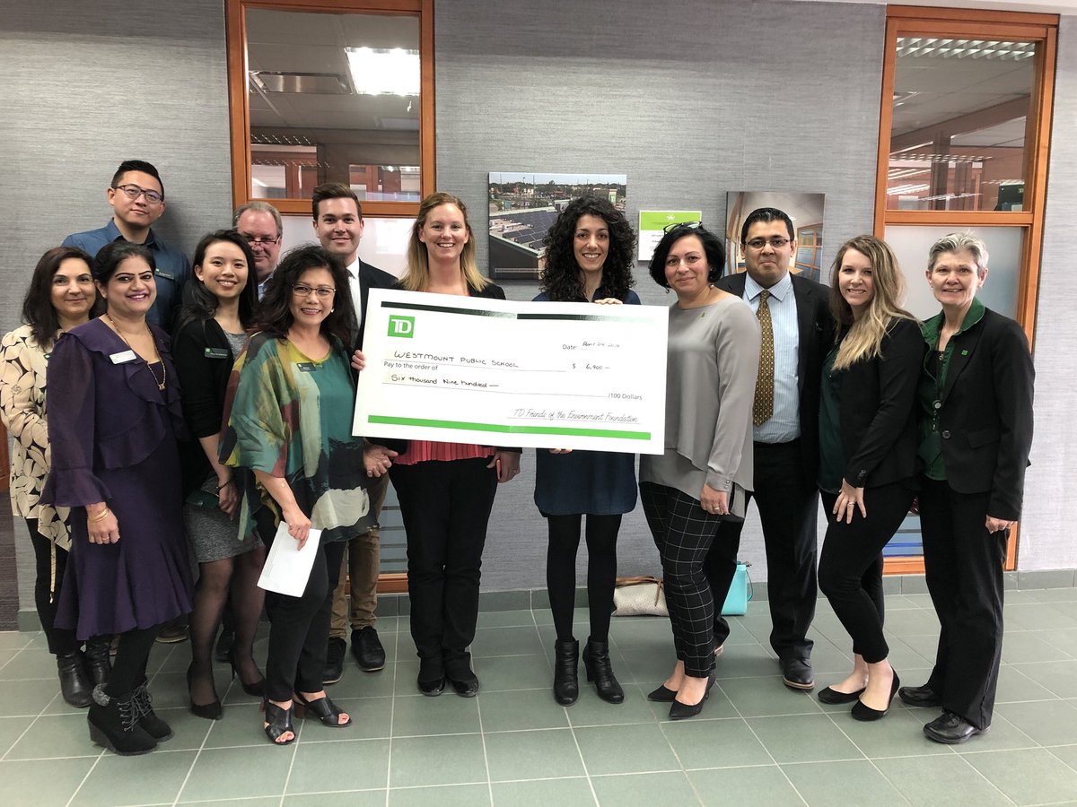 TD Friends of the Environment Fondation supporting Westmount P.S on their Phase 2 of their Greening Project! @ShaneKennedy_TD @C_Nicolc4 <a href="/a_Lau_TD/">A_Lau_TD</a> <a href="/acastellano0309/">Angela Castellano</a> <a href="/TiffFrederick/">Tiffany Frederick</a> @TDFEF <a href="/Westmount_ps/">WestmountPS</a>