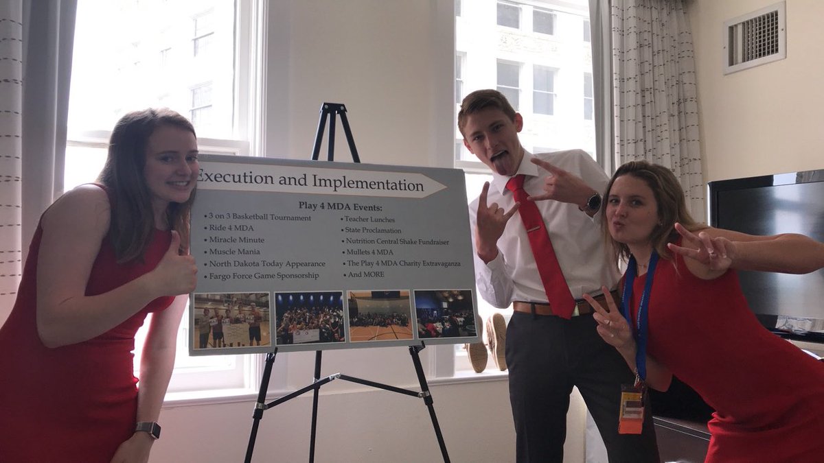One last run through before finals - Davies DECA is happy to claim the <a href="/Play4MDA/">Play4MDA</a> group!