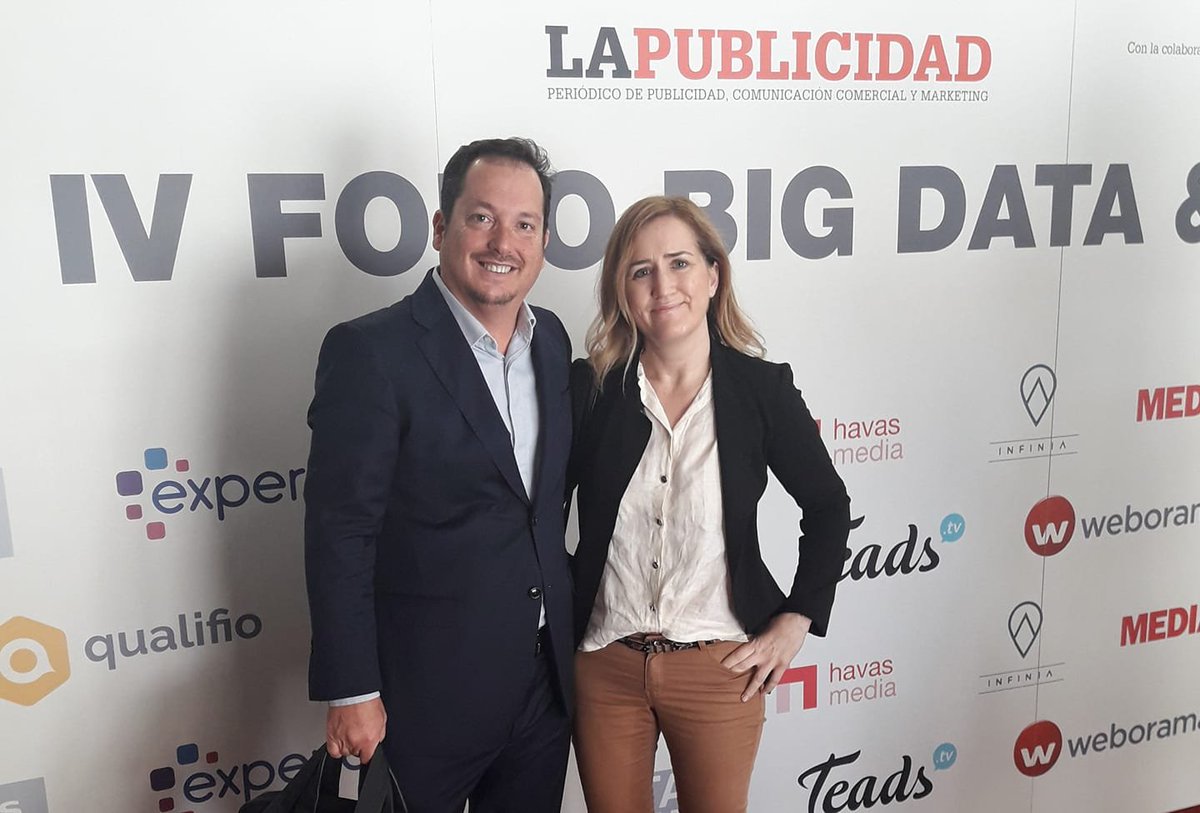 Brandipia's tweet image. Con @sevillanozabala de @sizmek en el IV Foro de Big Data y GDPR que organiza @PdelaPublicidad  #forobigdata  #GDPR #MarketingDigital #publicidad